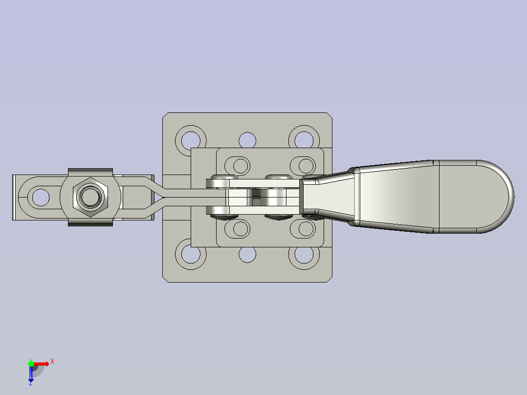定位座单元2-1俯视图