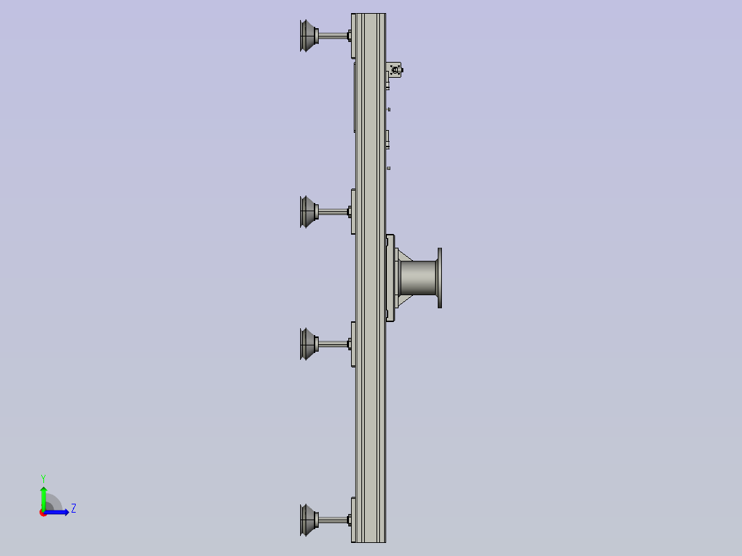 机器人抓手左视图