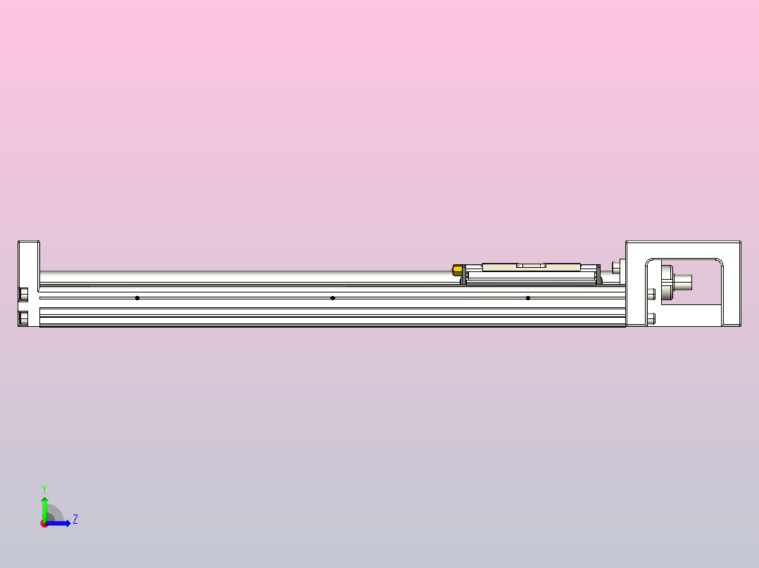 KK60-300A1-F0 模组 标准A1滑座 KK60-A1-F0 替换上银左视图