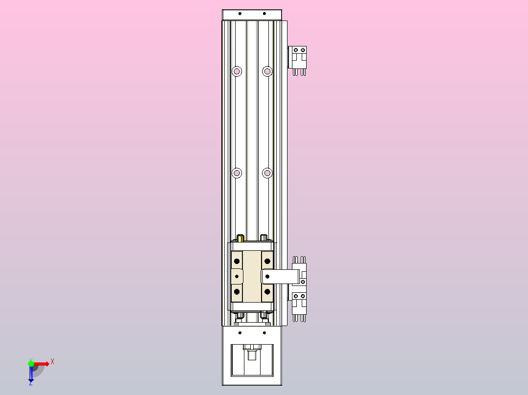 KK60-300A1-F0 模组 标准A1滑座 KK60-A1-F0 替换上银俯视图