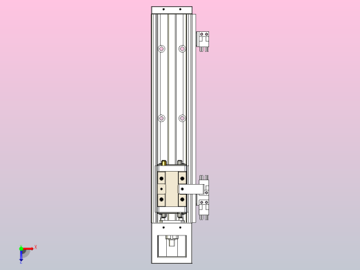 KK60-300A1-F0 模组 标准A1滑座 KK60-A1-F0 替换上银俯视缩略图