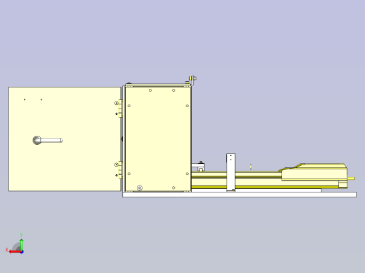 一款滑动部位保护罩机构3D图后视缩略图