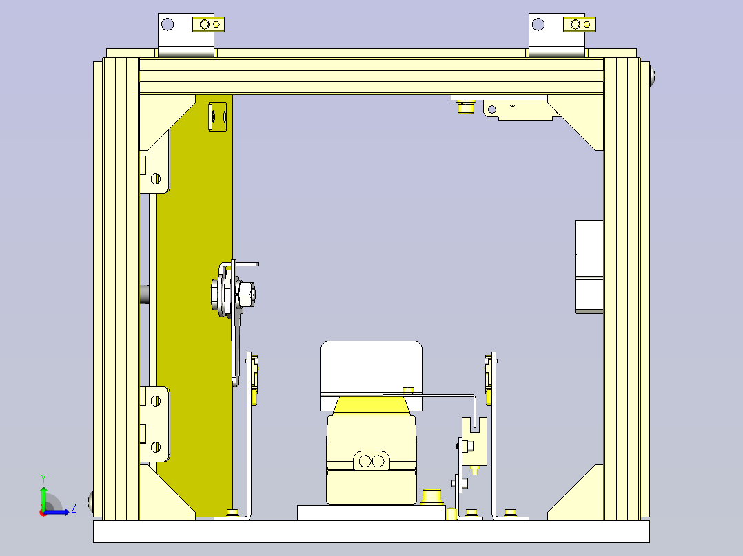 一款滑动部位保护罩机构3D图左视图
