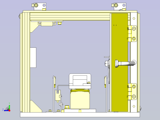 一款滑动部位保护罩机构3D图右视缩略图