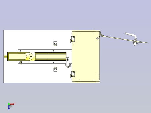 一款滑动部位保护罩机构3D图俯视缩略图