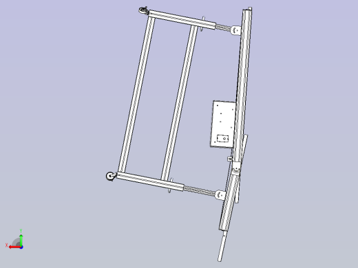 2m长 400mm宽输送带3D模型后视缩略图