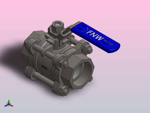 FNW-FNW310ASWH三片式内螺纹球阀