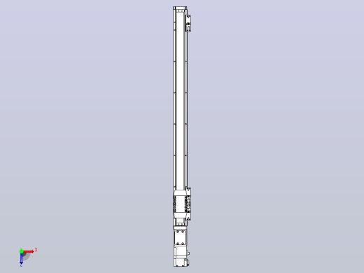 滚珠丝杠直线轴内置导轨TPA-GCR-40-1210C-L550-M-M10-N3俯视缩略图