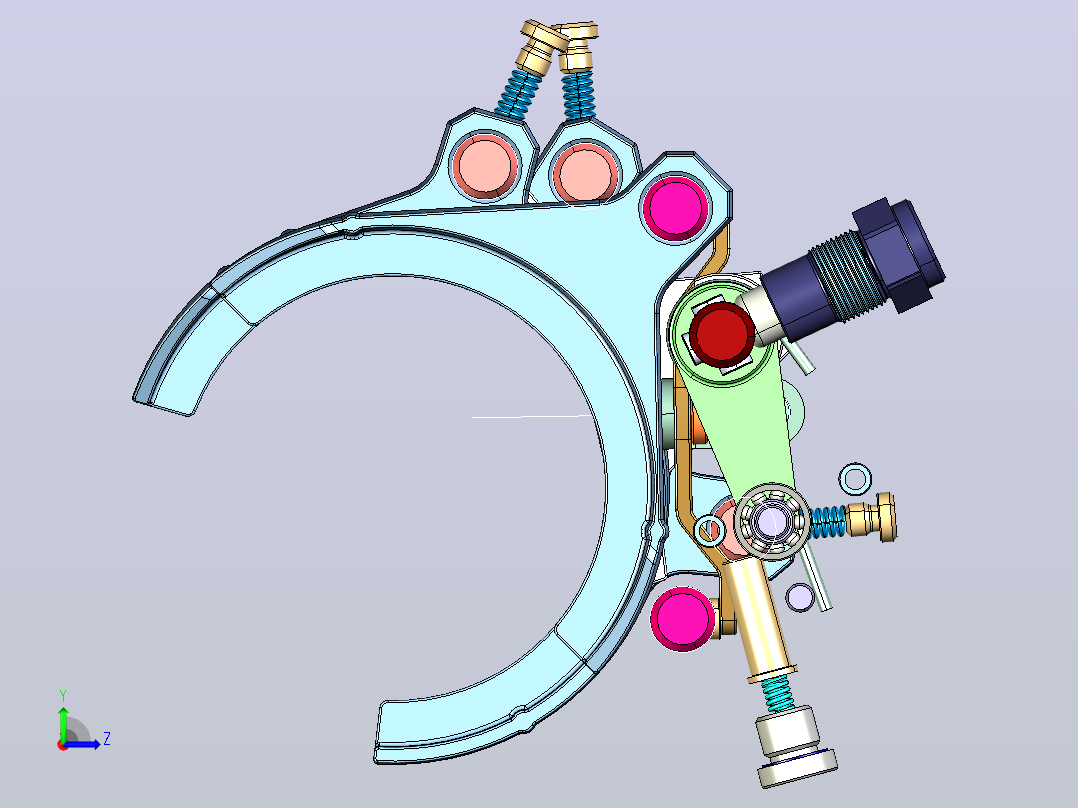 V160 6速手动变速器(GETRAG 233) -内部换档左视图