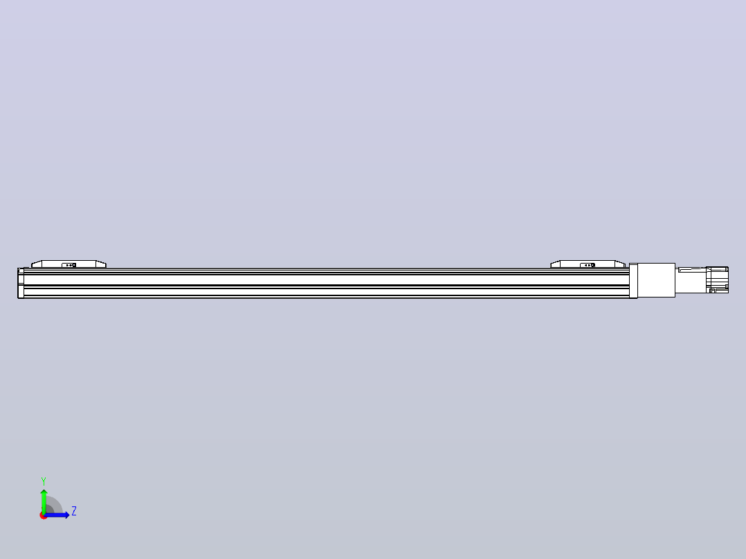滚珠丝杠线性轴TPA-GCRS-50-1205C-L325-M-M10-N3左视图