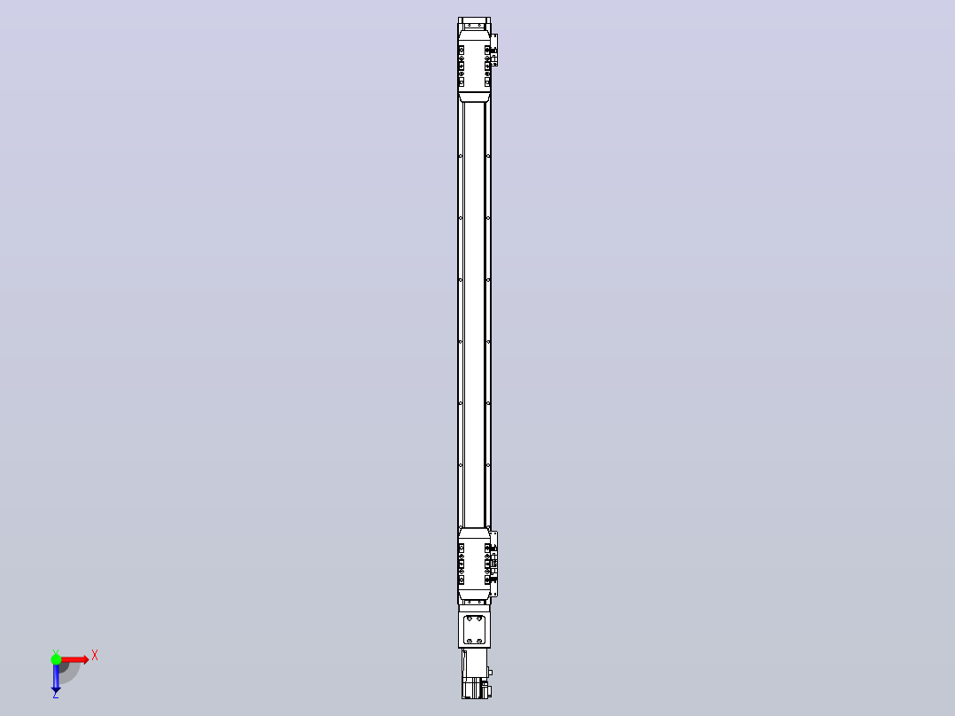 滚珠丝杠线性轴TPA-GCRS-50-1205C-L325-M-M10-N3俯视图