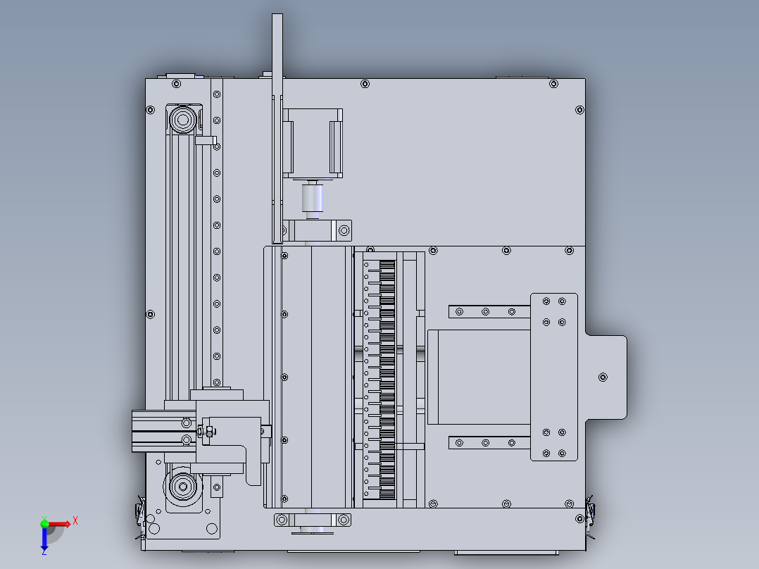 自动上料治具俯视图