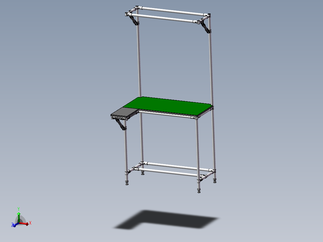 12款精益管货架精益管流利条货架工作台3d图纸打包