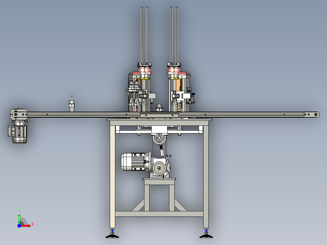 制药机构前视图