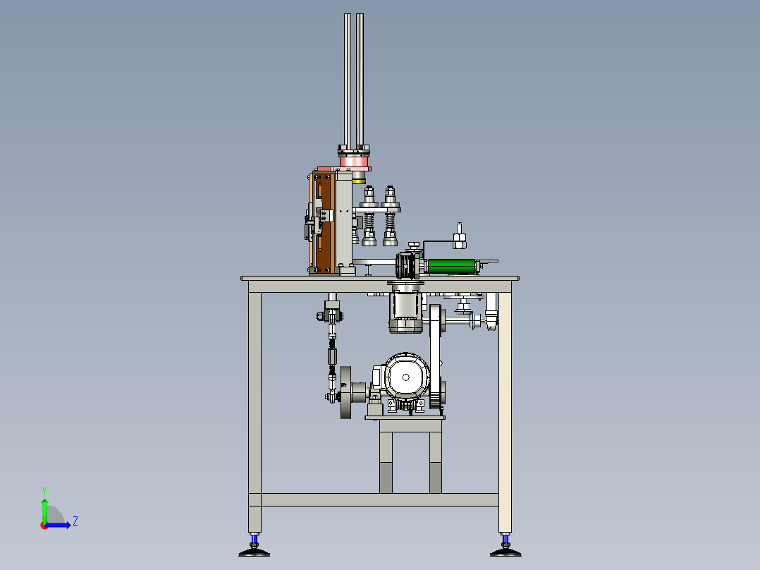 制药机构左视图