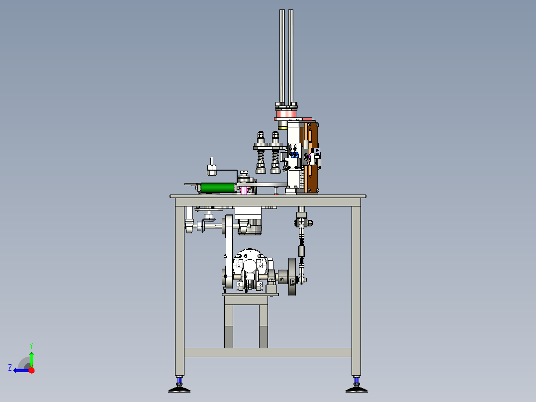 制药机构右视图