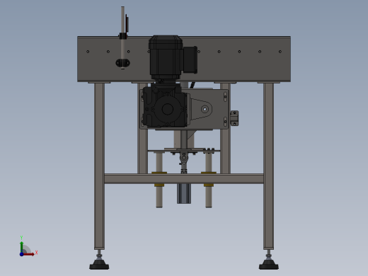 顶升旋转滚筒输送线3d图纸 升降旋转平台SW 小型滚筒输送线3d模型前视缩略图