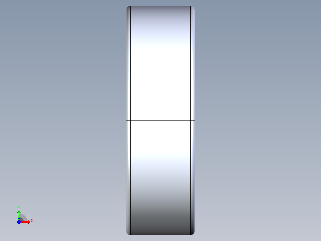 滚珠轴承-FAG BALL BEARING 6200.STEP前视图