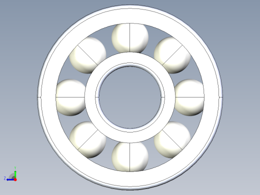 滚珠轴承-FAG BALL BEARING 6200.STEP右视缩略图