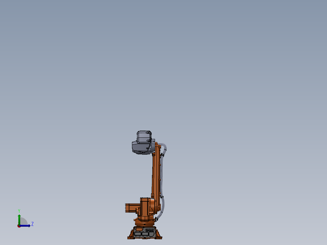 ABB IRB Cartesiano-机械手左视图