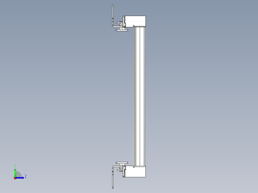 基恩士SL-JB23_back-mount_kc图纸模型左视图
