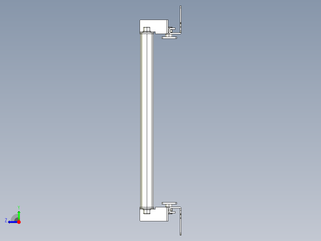 基恩士SL-JB23_back-mount_kc图纸模型右视图