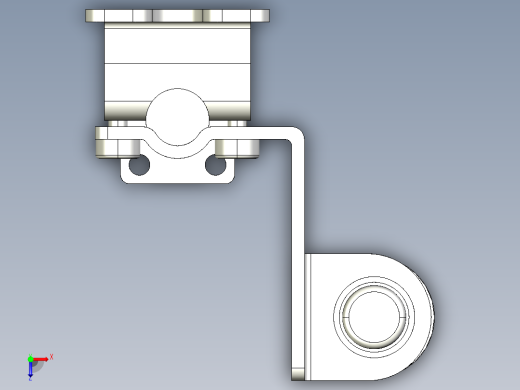 基恩士SL-JB23_back-mount_kc图纸模型俯视缩略图