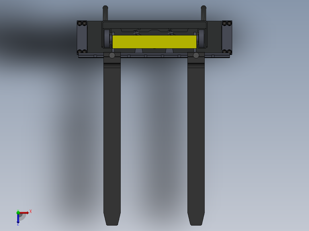 液压升降提升机构俯视图