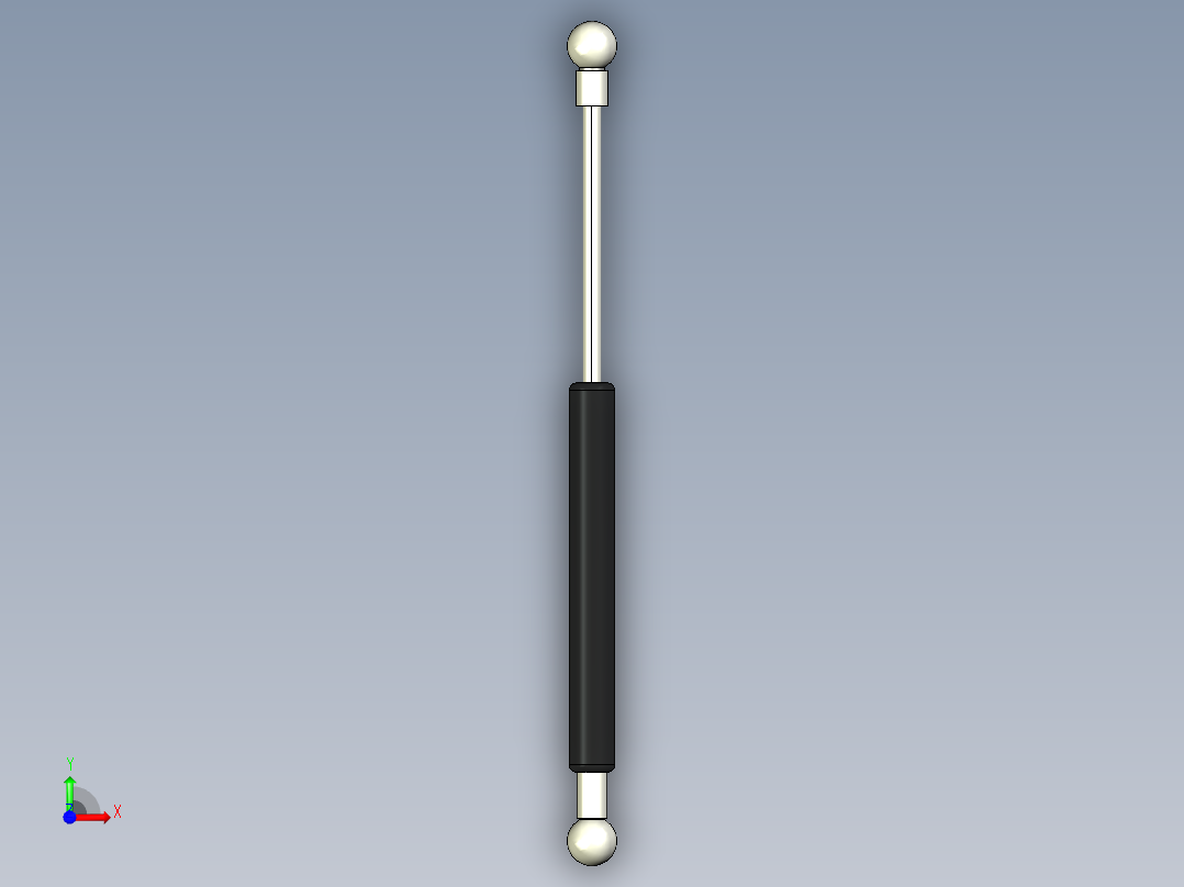 Q气压弹簧B310000023(8KG L260 和尚頭)前视图