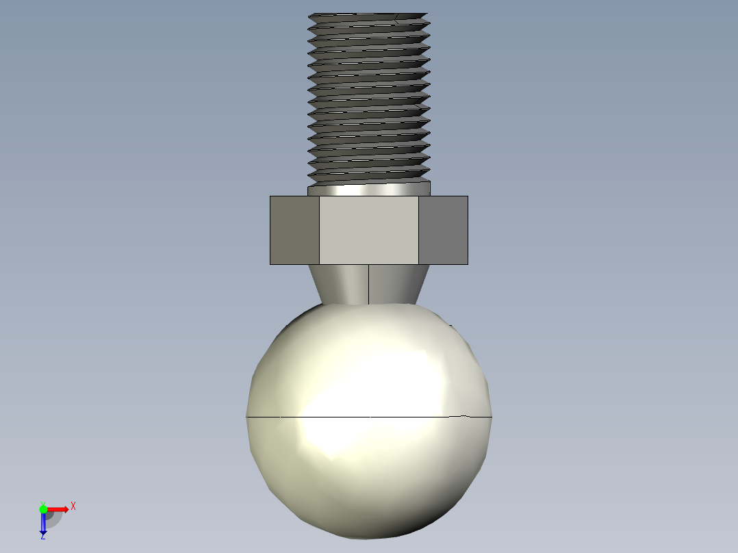 Q气压弹簧B310000023(8KG L260 和尚頭)俯视图