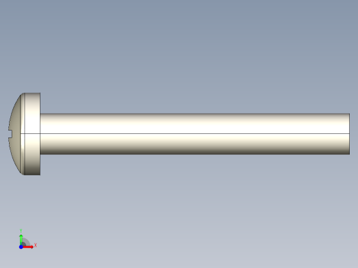 螺丝 M6 十字盘头-M6x45 Screw head.STEP前视缩略图