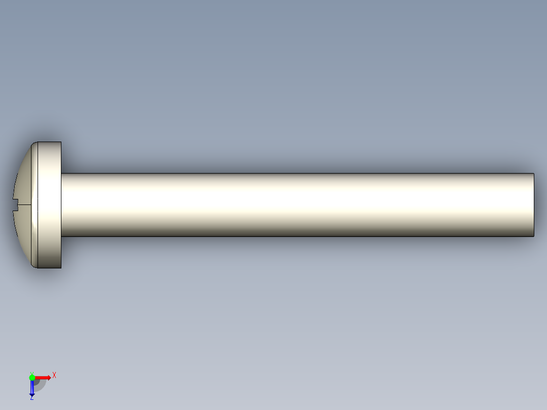 螺丝 M6 十字盘头-M6x45 Screw head.STEP俯视图