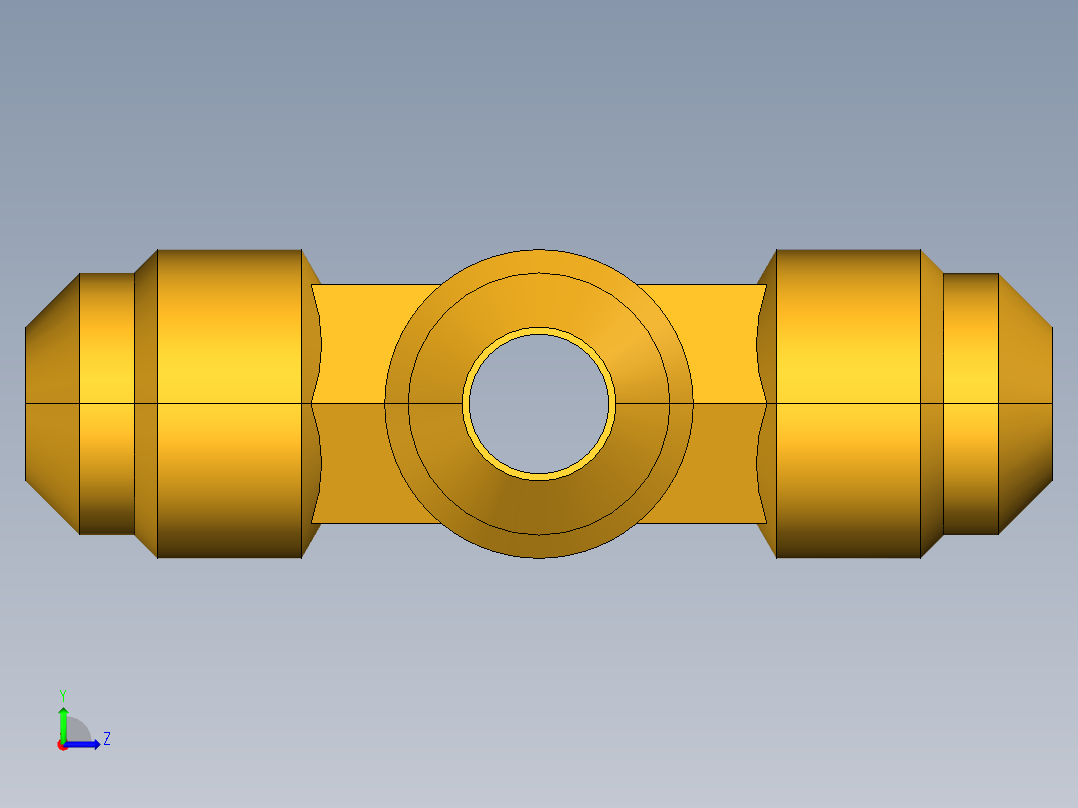 扩口式工业通用硬管接头147F-6左视图