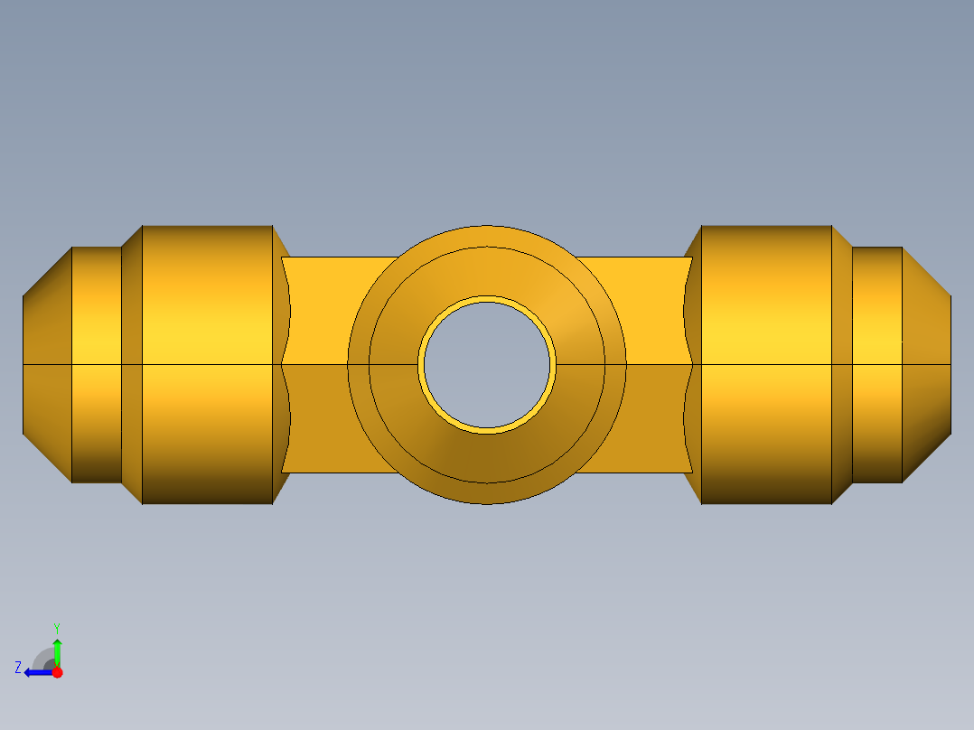 扩口式工业通用硬管接头147F-6右视图