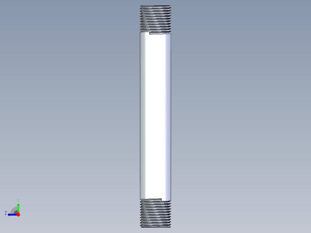 CPVC管件33-Sch80_Nipple_MPTxMPT_9861-084_0.5in x 6in右视图