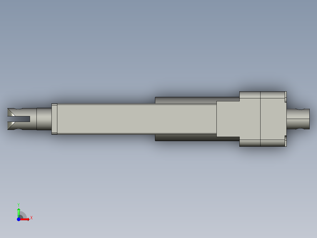 上银线性制动器LAS3_STEP前视图