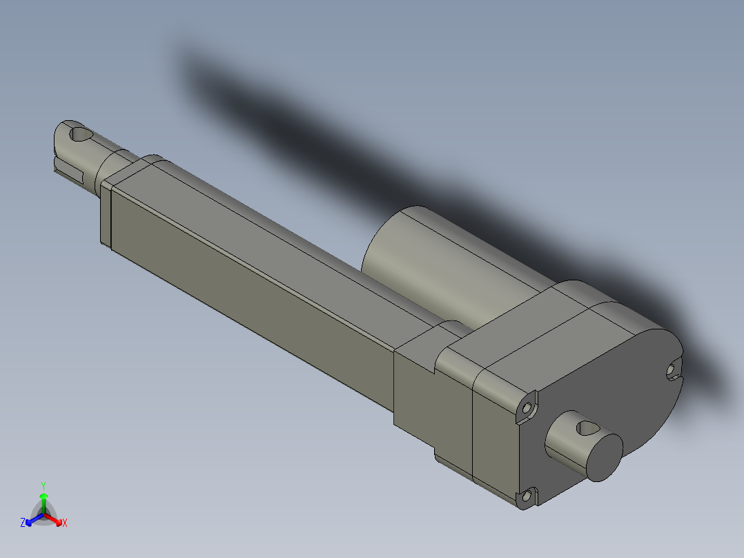 上银线性制动器LAS3_STEP正等轴测图