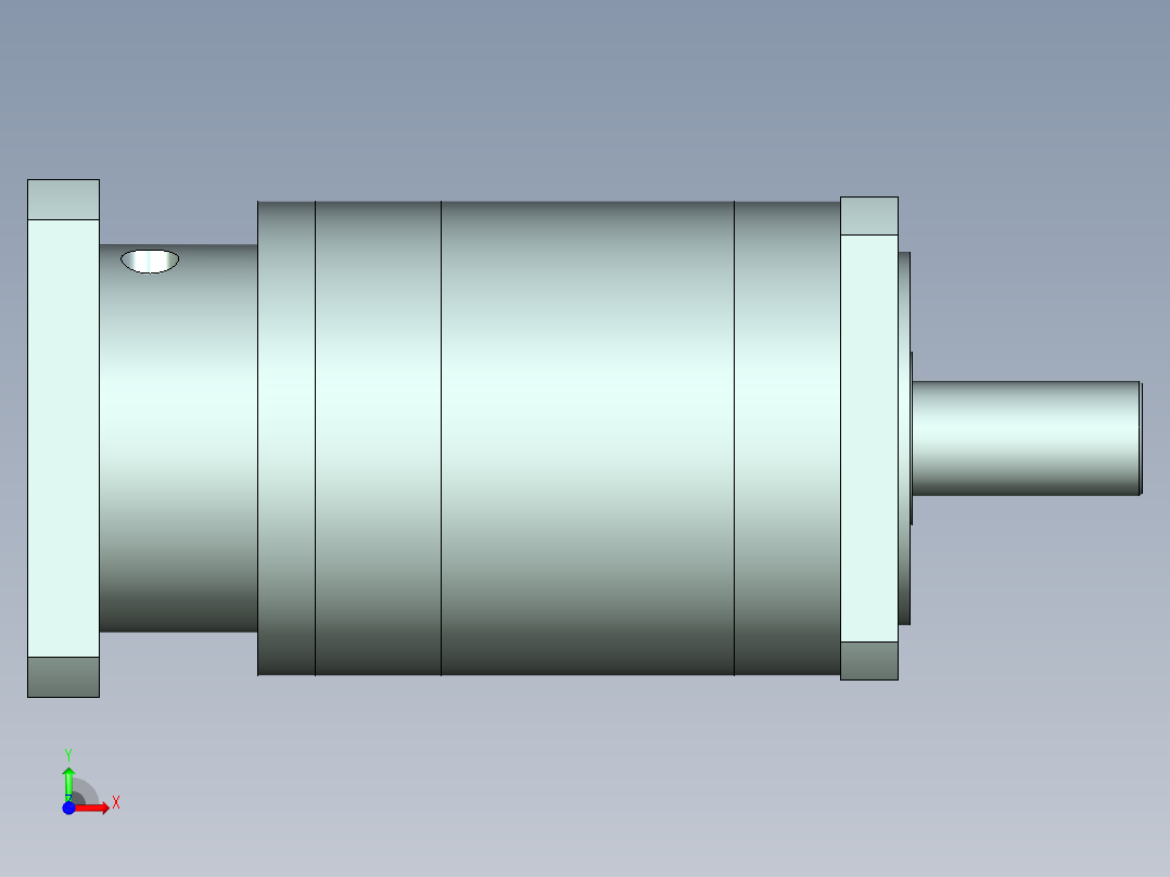 直齿PLF160-L3-LC 35-114.3-200-M12.stp前视图