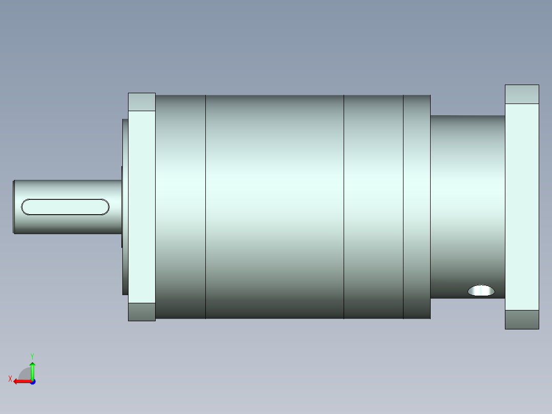 直齿PLF160-L3-LC 35-114.3-200-M12.stp后视图