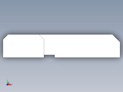 方型鉸鏈SQH(B)-3D多系列多零件图纸模型前视缩略图