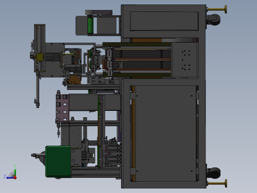 方形锂离子电池贴胶入壳机（锂电芯自动装入铝壳）右视缩略图