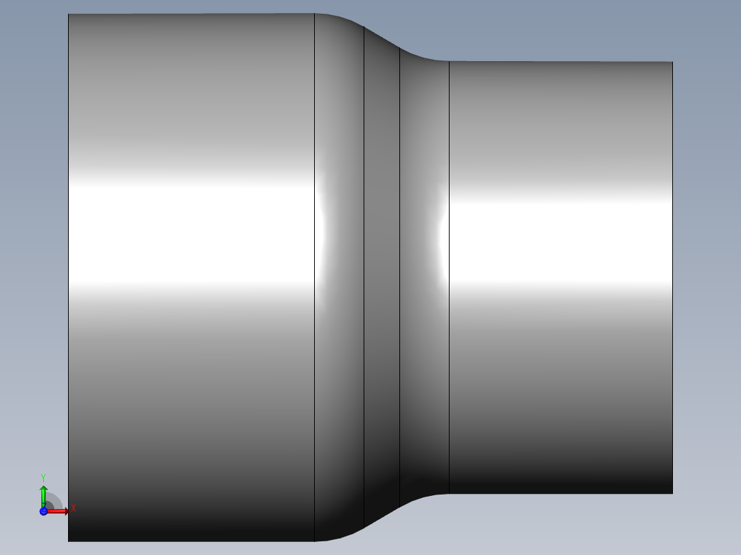 PVC管件-2x1.5in Redicer右视图
