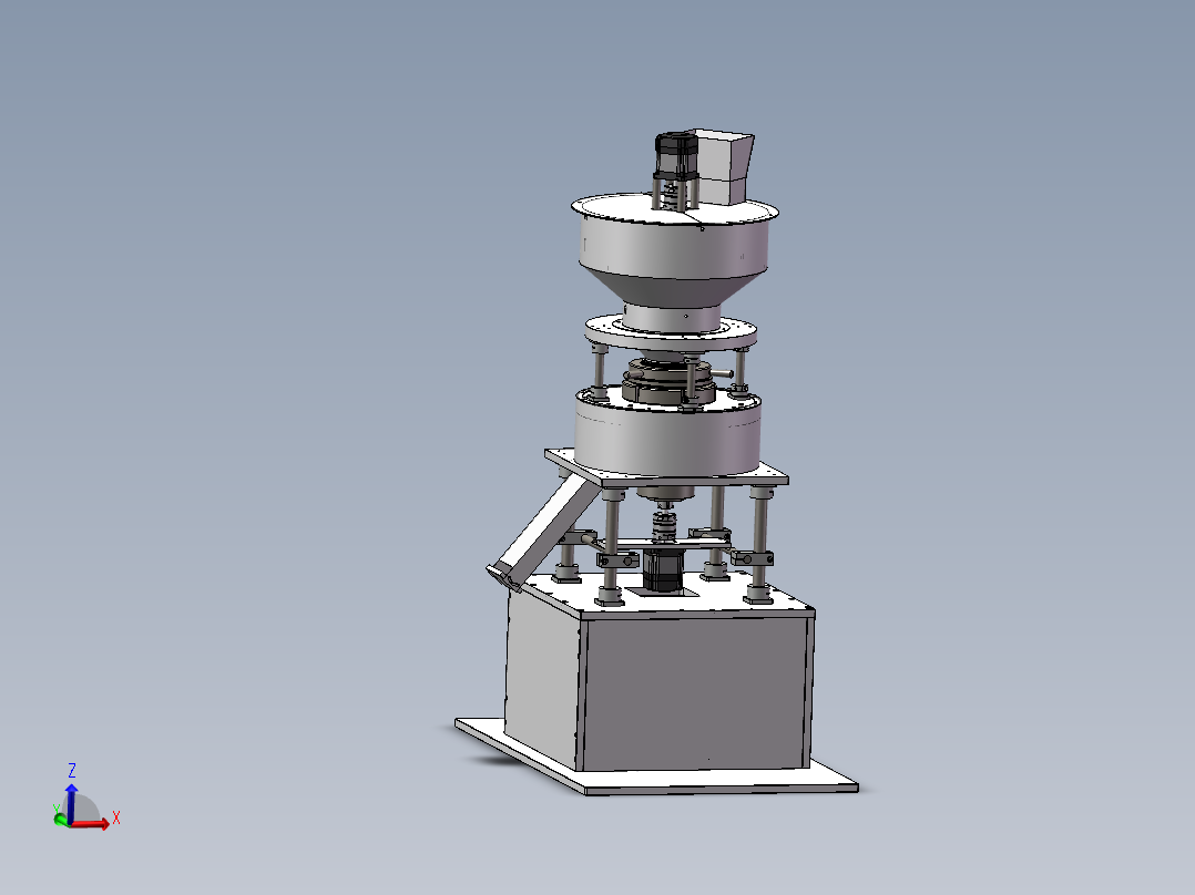 农作物剥壳装置主视图