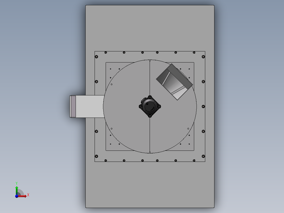 农作物剥壳装置前视图