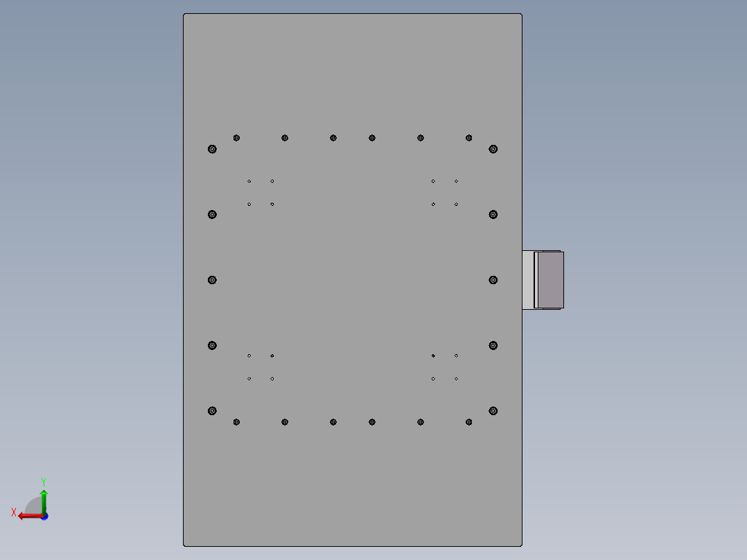 农作物剥壳装置后视图