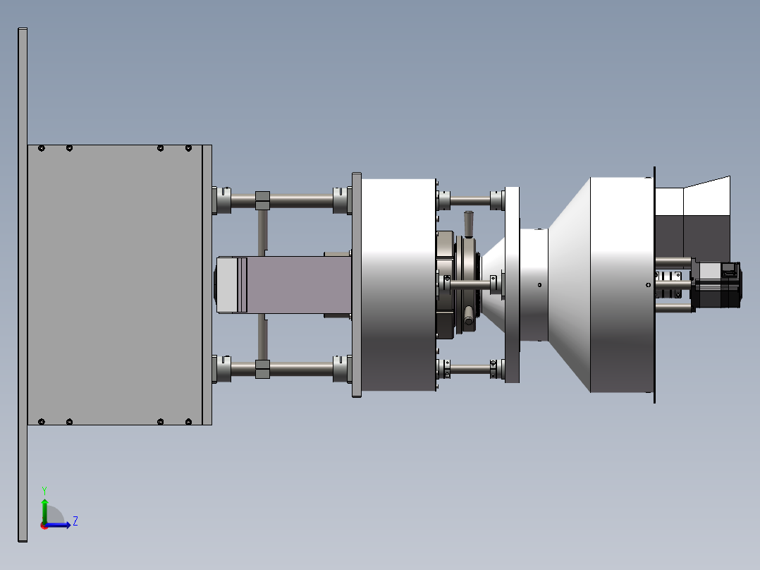 农作物剥壳装置左视图