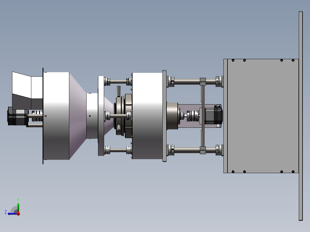 农作物剥壳装置右视图