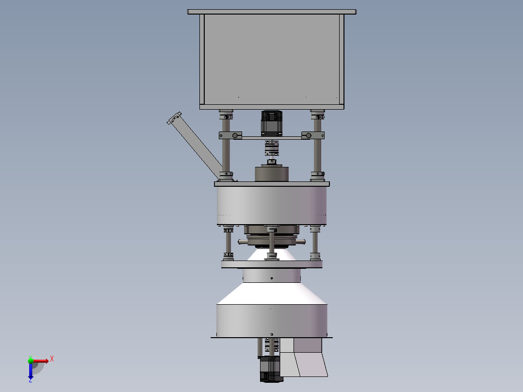 农作物剥壳装置俯视图