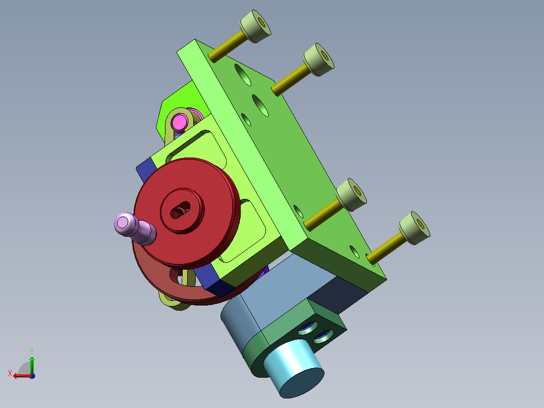 （凹凸模）加工工艺及夹具设计后视图