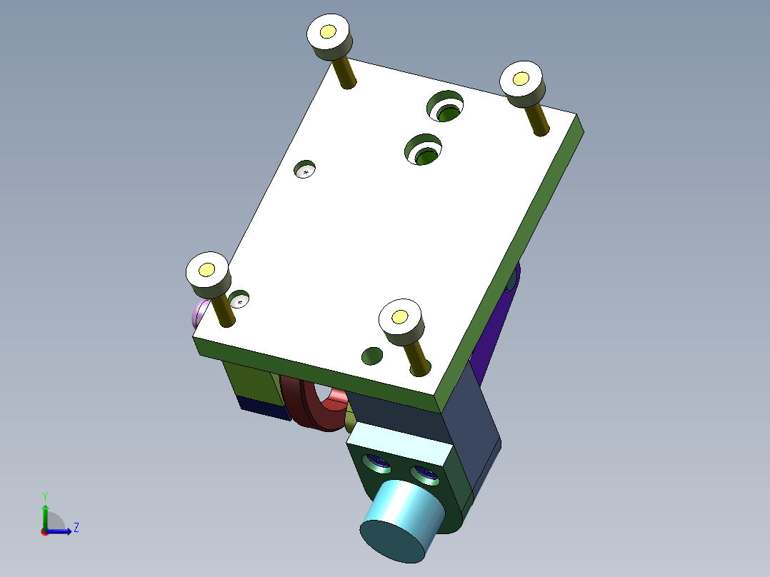 （凹凸模）加工工艺及夹具设计左视图